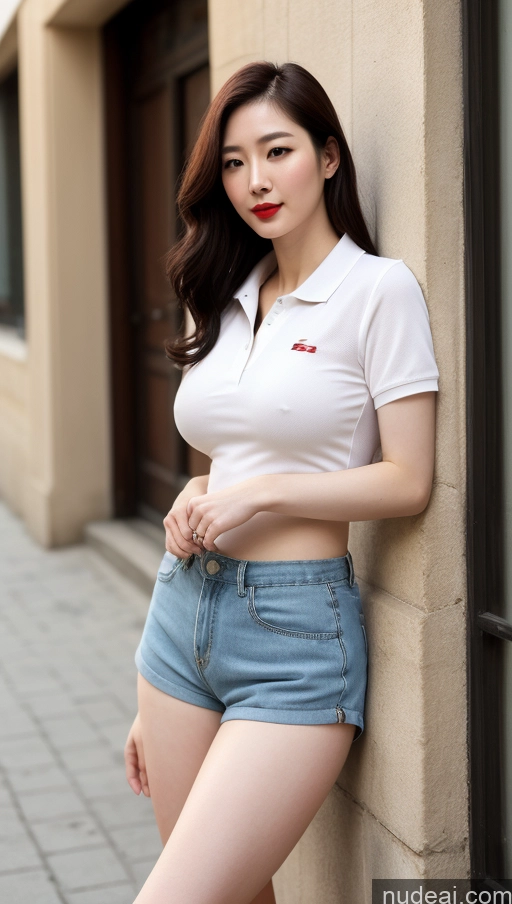 related ai porn images free for Short Fairer Skin 20s Seductive Lipstick Perfect Boobs Big Ass Thick Woman Short Shorts Polo Korean Street