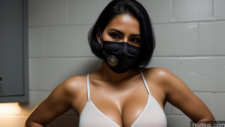 related ai porn images free for Woman One Perfect Boobs 30s Sexy Face Black Hair Indian Skin Detail (beta) Prison Face Mask Cleavage Dark Lighting Detailed Police
