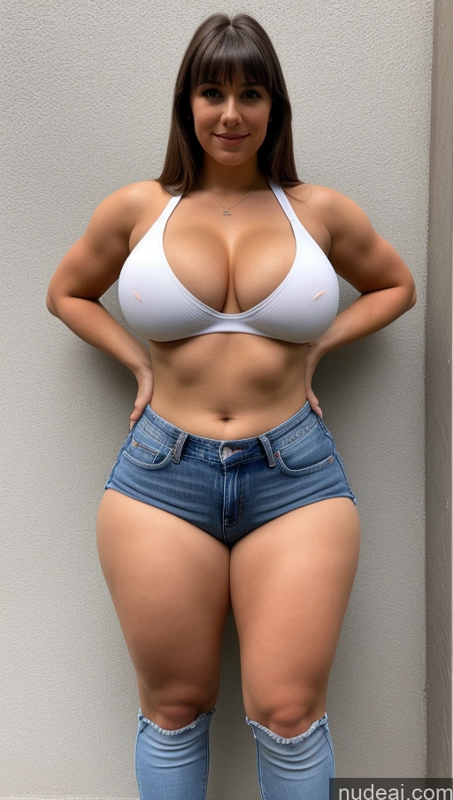 related ai porn images free for Athlete Perfect Boobs Thick Big Ass Big Hips Jeans Bangs Front View