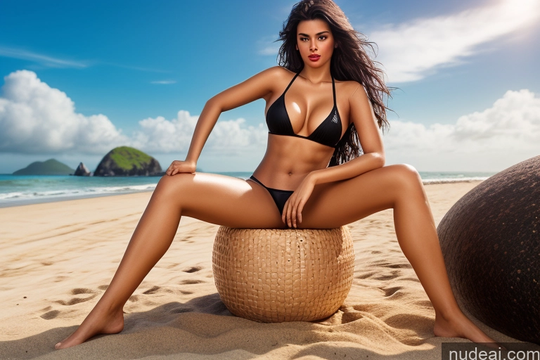 related ai porn images free for Woman Lipstick Perfect Body 18 Black Hair Messy Thai One Pouting Lips Pubic Hair Busty Bikini Beach 3d