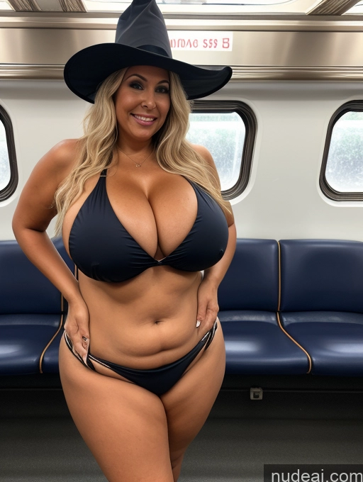 related ai porn images free for One Busty Huge Boobs Thick Tanned Skin Front View Microkini Thong 70s Lumberjack Lab Coat Halloween Witch Train