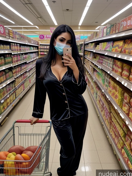related ai porn images free for Woman One Perfect Boobs 30s Sexy Face Black Hair Indian Soft + Warm Grocery Face Mask Detailed Dark Lighting Pajamas Witch