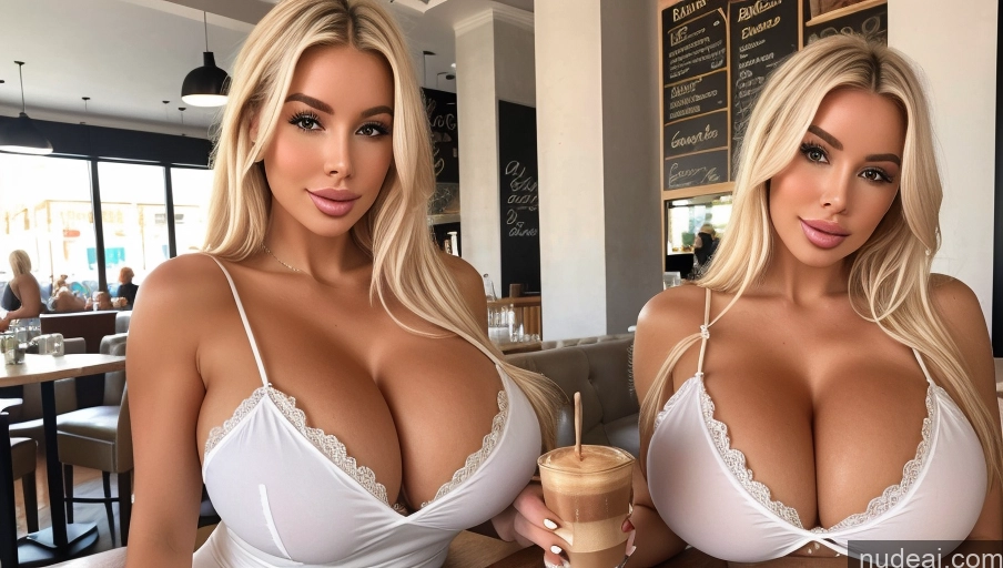 related ai porn images free for Two Huge Boobs Blonde Bimbo Chemise Cafe