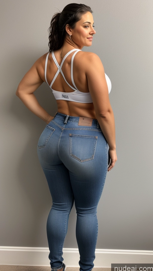 related ai porn images free for Athlete Perfect Boobs Big Ass Big Hips Jeans Front View