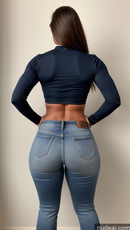 related ai porn images free for Athlete Perfect Boobs Big Ass Big Hips Jeans Front View
