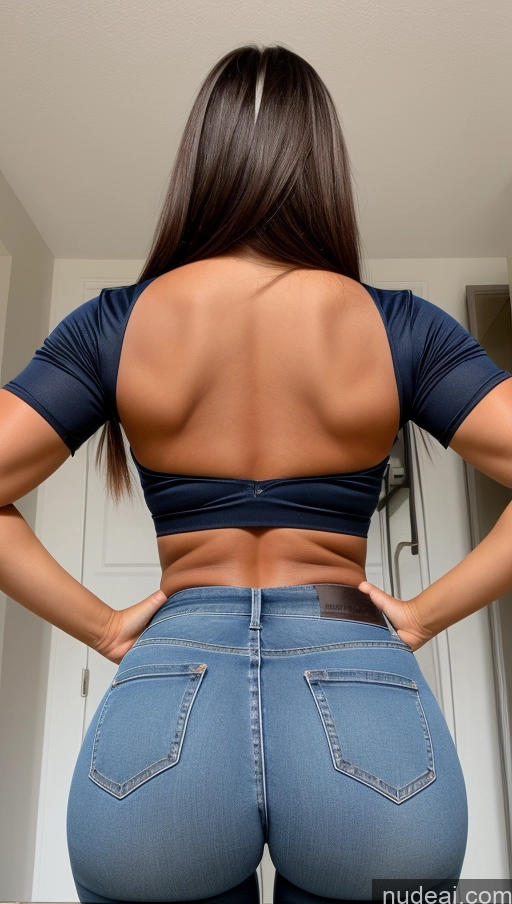 related ai porn images free for Athlete Perfect Boobs Big Ass Big Hips Jeans Front View Bangs