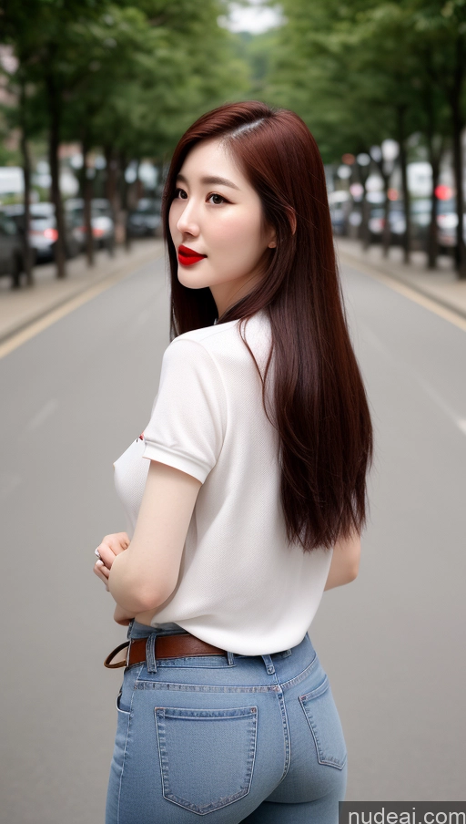 related ai porn images free for Woman Lipstick Short Long Hair Fairer Skin 20s Korean Street Small Tits Perfect Boobs Big Ass Thick Polo Jeans