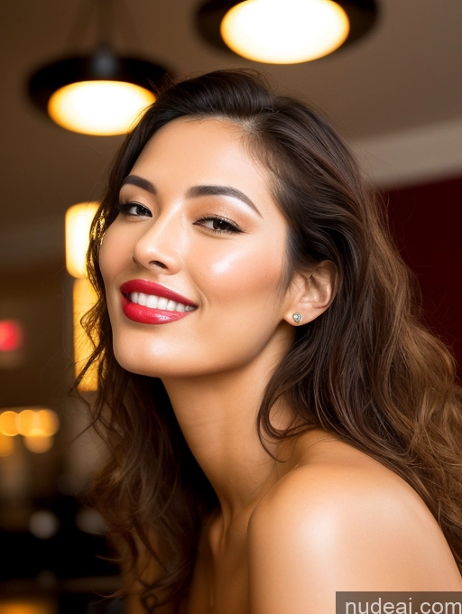 related ai porn images free for Seductive Nude Front View Woman Small Tits Lipstick Oiled Body Skinny Tanned Skin 20s Happy Sexy Face Brunette Curly Hair Surrealist Diamond Jewelry Blowjob Cafe Japanese Tall