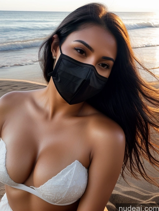 related ai porn images free for Woman One Perfect Boobs 30s Sexy Face Black Hair Indian Skin Detail (beta) Beach Face Mask Dark Lighting Detailed Angel