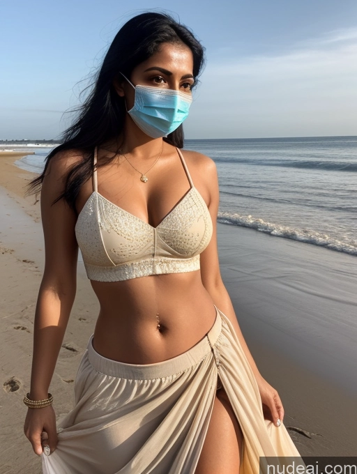 related ai porn images free for Woman One Perfect Boobs 30s Sexy Face Black Hair Indian Skin Detail (beta) Beach Face Mask Dark Lighting Detailed Blouse Crop Top Long Skirt Salwar