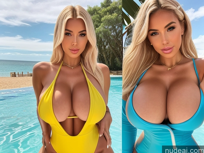 related ai porn images free for Two Huge Boobs Bimbo One Piece Swimsuit