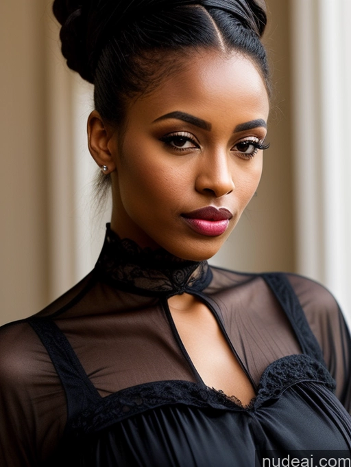 related ai porn images free for Beautiful Lipstick Perfect Boobs Perfect Body 20s Pouting Lips Hair Bun Dress Victorian African