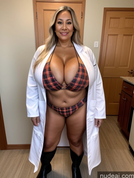 related ai porn images free for One Busty Huge Boobs Thick Tanned Skin Front View Microkini Thong 70s Halloween Lumberjack Lab Coat Polynesian