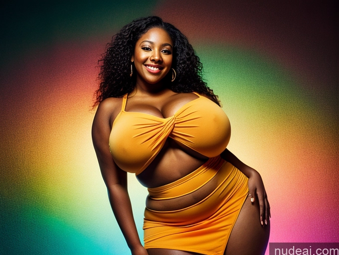 related ai porn images free for Woman One Busty Huge Boobs Big Ass Thick Chubby Big Hips Long Hair Dark Skin 20s Happy Black Hair Black Club Dress Full Frontal