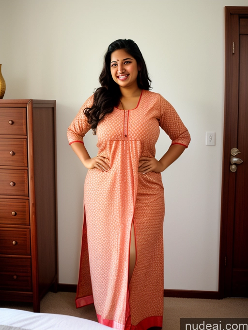 related ai porn images free for Woman Busty Big Hips Tanned Skin 18 Black Hair Happy Straight Indian Bedroom Front View Film Photo Simple Chubby Salwar