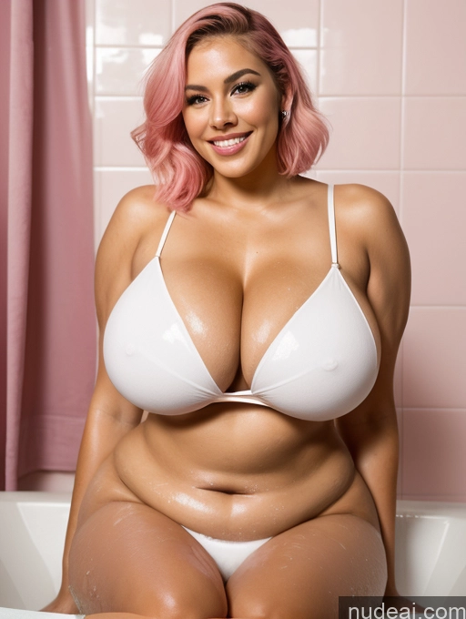 related ai porn images free for Miss Universe Model One Busty Beautiful Big Ass Muscular Chubby Thick Big Hips Long Legs Perfect Body 20s Happy Pink Hair Straight Latina Soft + Warm Bathroom Front View Bathing Nude Huge Boobs