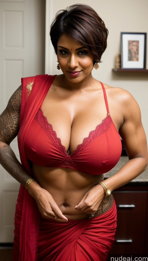 related ai porn images free for Huge Boobs Beautiful Tattoos Muscular Big Ass Thick Big Hips Tall Dark Skin 40s Ginger Close-up View Sari Cleavage Detailed Sexy Face Indian Busty Illustration Milf Party Short Hair