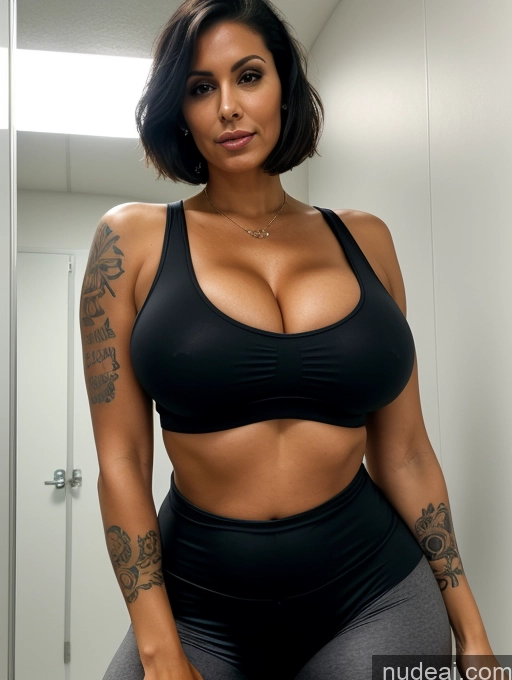 related ai porn images free for Tank Top Spandex Pantyhose Tall Tanned Skin Huge Boobs Tattoos Cleavage Bright Lighting Black Hair Bobcut 30s Close-up View Sad Changing Room Milf