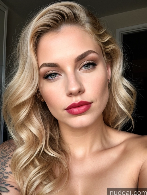 related ai porn images free for Woman Perfect Boobs Beautiful Lipstick Tattoos Perfect Body Fairer Skin Blonde Curly Hair Russian Close-up View 20s Busty Pouting Lips Nude