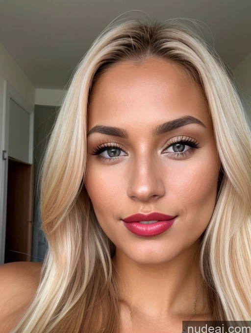 related ai porn images free for Woman Beautiful Lipstick Blonde Russian Close-up View Detailed Tanned Skin 20s Long Hair