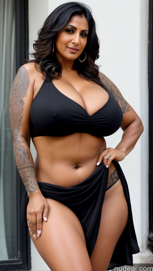 related ai porn images free for Milf Huge Boobs Big Hips 40s Seductive Indian Close-up View Sari Cleavage Detailed Sexy Face Tattoos Beautiful Muscular Thick Tall Dark Skin Big Ass Black Hair Illustration Street Busty Straight