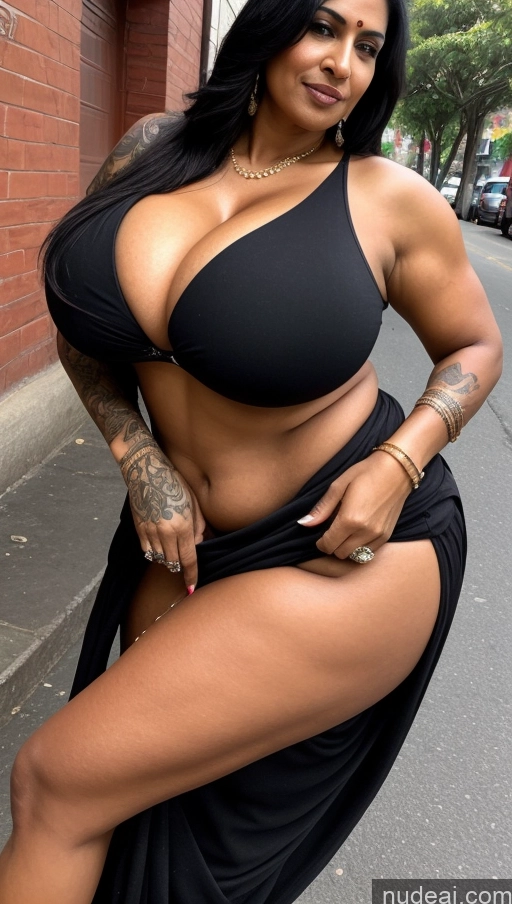 related ai porn images free for Milf Huge Boobs Big Hips 40s Seductive Indian Close-up View Sari Cleavage Detailed Sexy Face Tattoos Beautiful Muscular Thick Tall Dark Skin Big Ass Black Hair Illustration Street Busty Straight