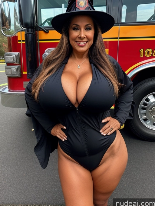 related ai porn images free for One Busty Huge Boobs Thick Tanned Skin Front View Microkini Thong Halloween 70s Latina Jacket Witch Firefighter
