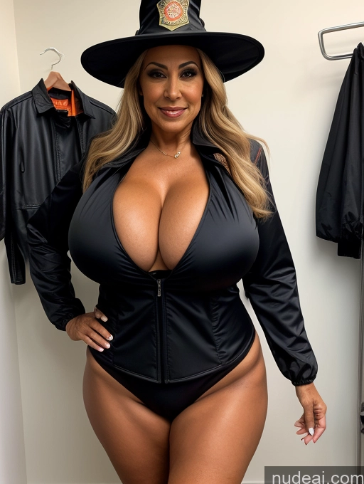 related ai porn images free for One Busty Huge Boobs Thick Tanned Skin Front View Microkini Thong Halloween 70s Latina Jacket Witch Firefighter