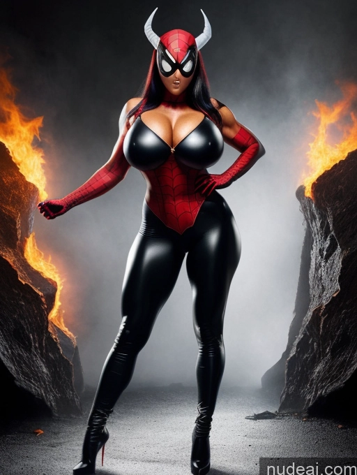 related ai porn images free for Black Cat Huge Boobs Muscular Big Ass Abs Nude Devil Hell