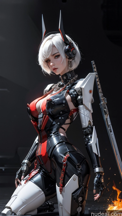 related ai porn images free for Beautiful Geisha Dark Lighting Alternative Dynamic View Cyborg Oiled Body Perfect Body Cyberpunk Battlefield Chain Shackles Urban Samurai V1 SuperMecha: A-Mecha Musume A素体机娘 Fairer Skin Bobcut White Hair