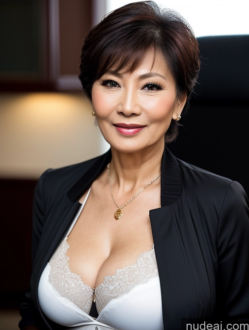 related ai porn images free for Woman Busty Perfect Boobs Beautiful Perfect Body 70s Pixie Chinese Blouse Bra Jacket Professor Stylish Suit Detailed Dark Lighting Secretary