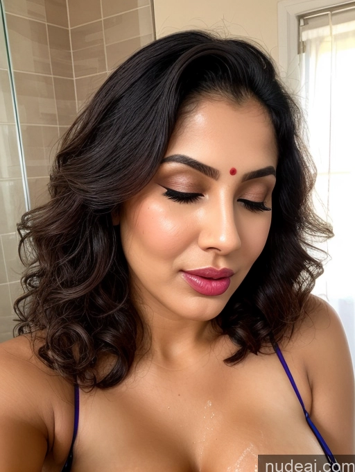 related ai porn images free for Busty Sexy Face Seductive Brunette Curly Hair Sari Cleavage Ahegao Pouting Lips Perfect Boobs Oiled Body 18 Orgasm Indian Milf Bathroom Cumshot