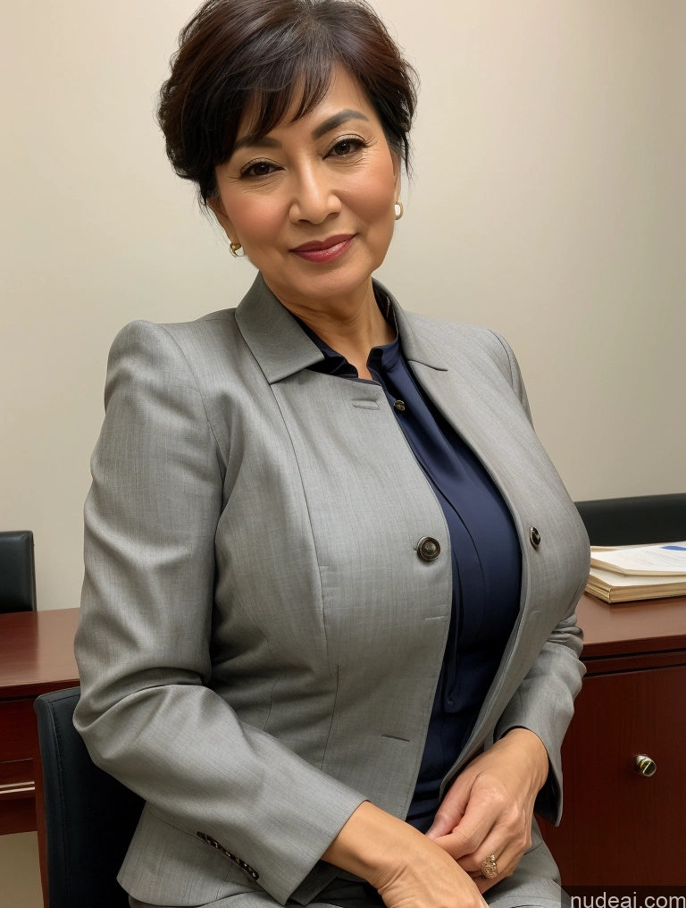 related ai porn images free for Woman Busty Perfect Boobs Beautiful Perfect Body 70s Pixie Blouse Bra Jacket Professor Secretary Stylish Suit Traditional Cleavage Detailed Japanese