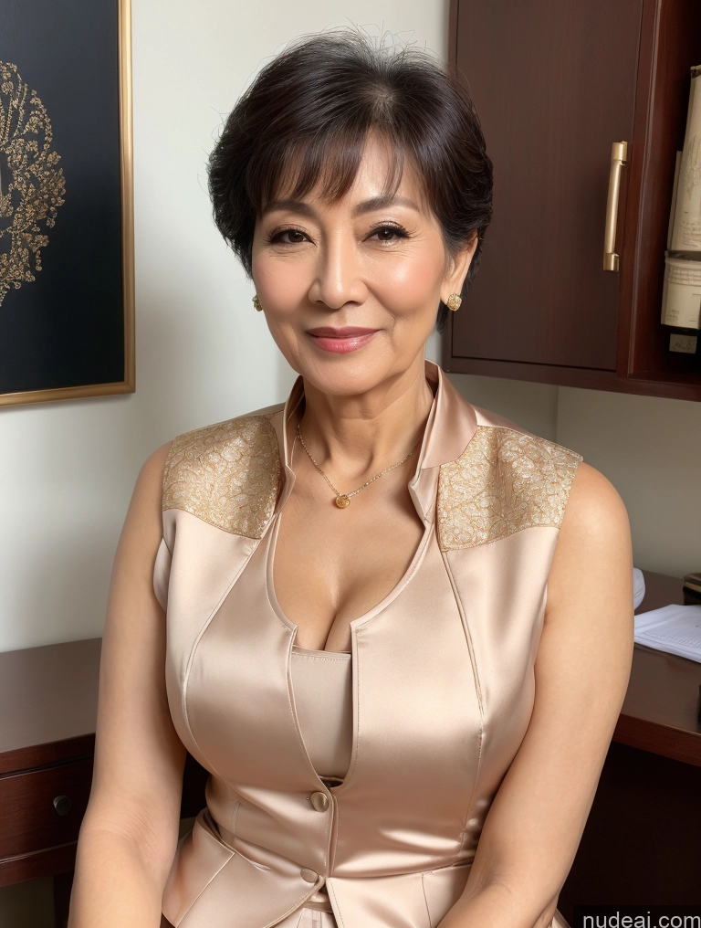 related ai porn images free for Woman Perfect Boobs Beautiful Perfect Body 70s Pixie Blouse Bra Jacket Professor Secretary Stylish Suit Traditional Cleavage Detailed Korean