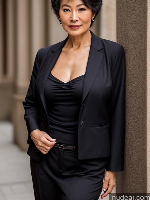 related ai porn images free for Woman Perfect Boobs Beautiful Perfect Body 70s Pixie Blouse Jacket Professor Secretary Stylish Suit Traditional Detailed Topless Chinese Dark Lighting