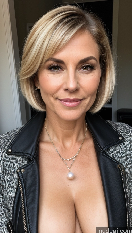 related ai porn images free for Beautiful Skin Detail (beta) Milf 40s Sexy Face Pubic Hair Perfect Body Short Hair Jacket Cleavage Small Tits White Thick Pearl Jewelry Detailed