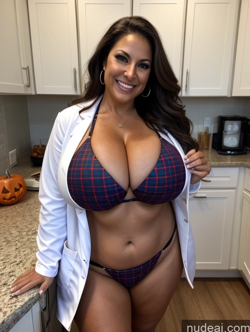 related ai porn images free for One Busty Huge Boobs Thick Tanned Skin 60s Laughing Front View Microkini Thong Latina Lumberjack Lab Coat Halloween