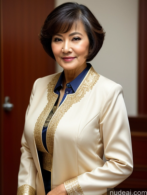related ai porn images free for Woman Perfect Boobs Beautiful Perfect Body Jacket Professor Secretary Stylish Suit Traditional Detailed Busty Blouse Cleavage Chinese Short Hair 80s