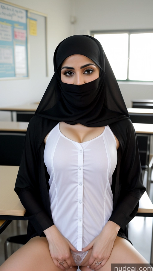 related ai porn images free for Short Pubic Hair Fairer Skin 20s Serious Seductive Indian Spreading Legs Niqab Teacher