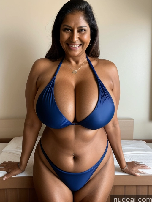related ai porn images free for One Busty Huge Boobs Thick Tanned Skin Laughing Front View Microkini Thong 60s Indian Maid