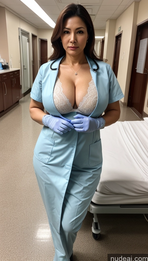related ai porn images free for Busty Perfect Boobs Beautiful Big Hips Thick Perfect Body Milf Serious Chinese Hospital Front View Cleavage 40s Gloves Doctor