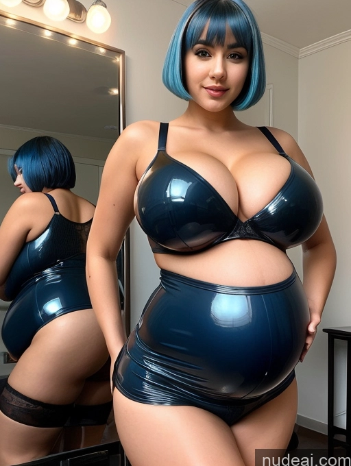 related ai porn images free for Lingerie Model 18 Bobcut Latex Cleavage Sexy Face Pregnant Huge Boobs Blue Hair
