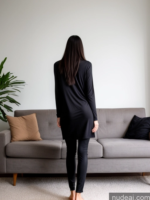 related ai porn images free for Czech Skinny Long Legs Black Hair Small Ass Casual Dress Glasses 50s Couch Long Hair Back View Tall