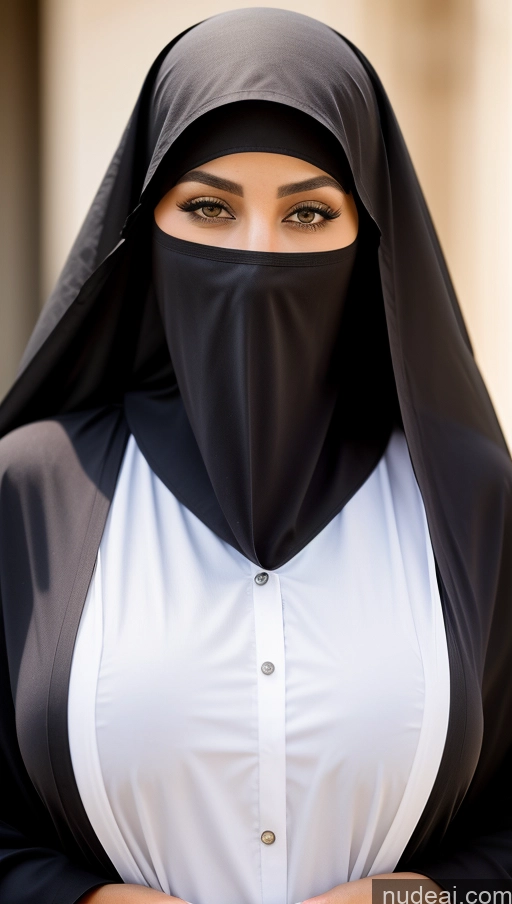 related ai porn images free for Busty Perfect Boobs Beautiful Big Hips Thick Perfect Body Serious Curly Hair Front View Nun 30s Cleavage White Niqab