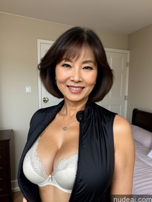 related ai porn images free for Milf Two Busty Perfect Boobs Beautiful Perfect Body 70s Bobcut Chinese Bedroom Bra Jacket Professor Stylish Suit Cleavage Detailed Sexy Face Dark Lighting Happy