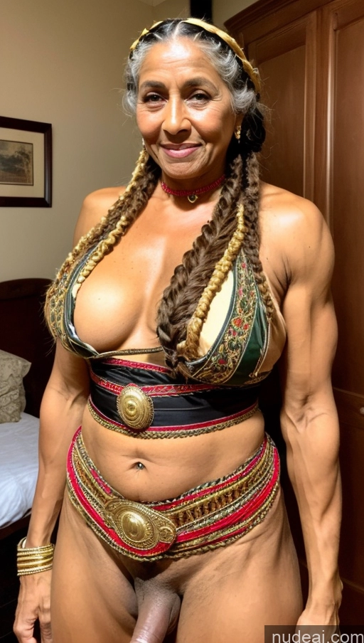 related ai porn images free for Milf Muscular Abs Dark Skin Pubic Hair Thick Trans Girl With Erect Penis Braided Traditional Western Egyptian Roman Military 80s