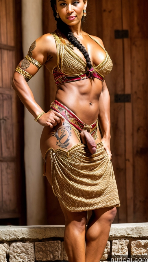 related ai porn images free for Trans Girl With Erect Penis Muscular Abs Thick Braided Tattoos Traditional Roman Egyptian 70s Dark Skin Pubic Hair