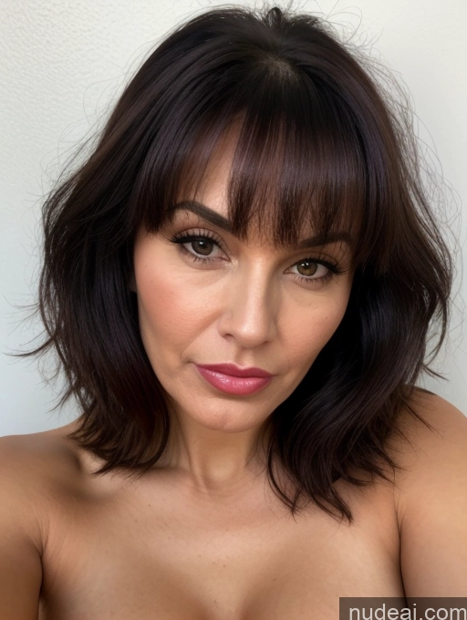 related ai porn images free for One Busty Beautiful Perfect Body 30s Pouting Lips Black Hair Bangs Nude Front View Milf French