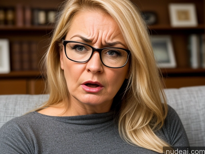 related ai porn images free for 50s Czech Short Busty Glasses Blonde Long Hair Dress Angry Couch