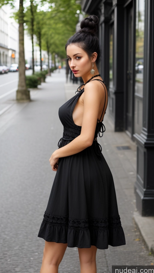 related ai porn images free for Woman One Small Tits Beautiful Short Big Hips 18 Black Hair Jewelry Dark Lighting German Hair Bun Dark Fantasy Street Sundress Cleavage Goth